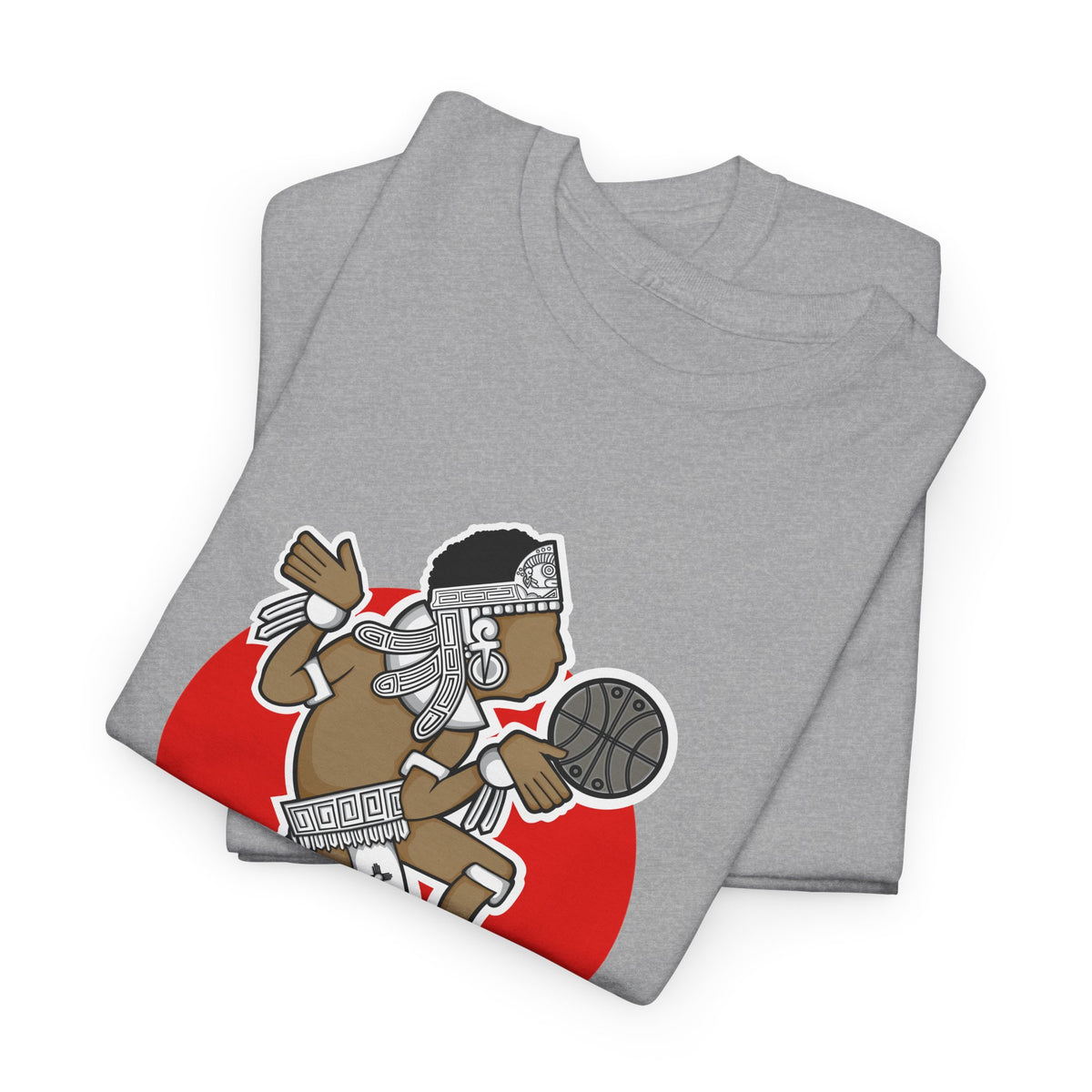 Aztec Hooper (Red) – Original Aztec Wear Basketball Spirit T-Shirt