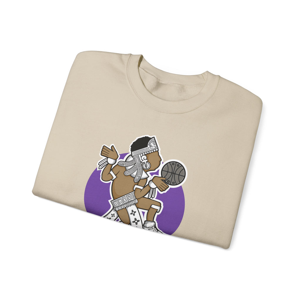 Aztec Hooper (Purple) – Original Aztec Wear Basketball Fleece Crewneck Sweatshirt