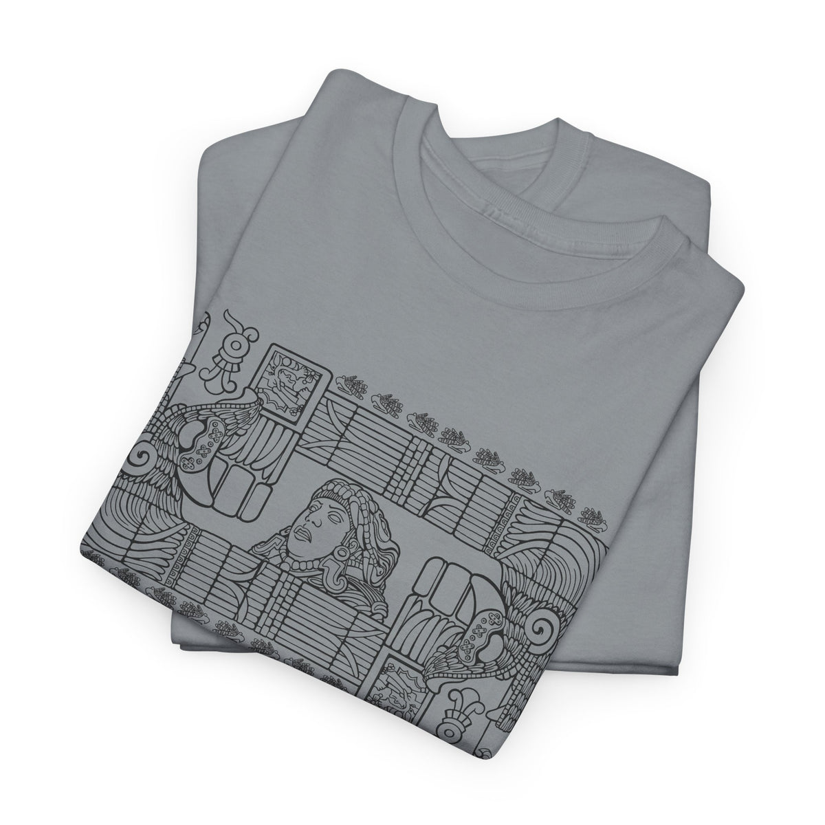 Aztec Wall (Black) – Original Hand-Drawn Aztec Wear T-Shirt