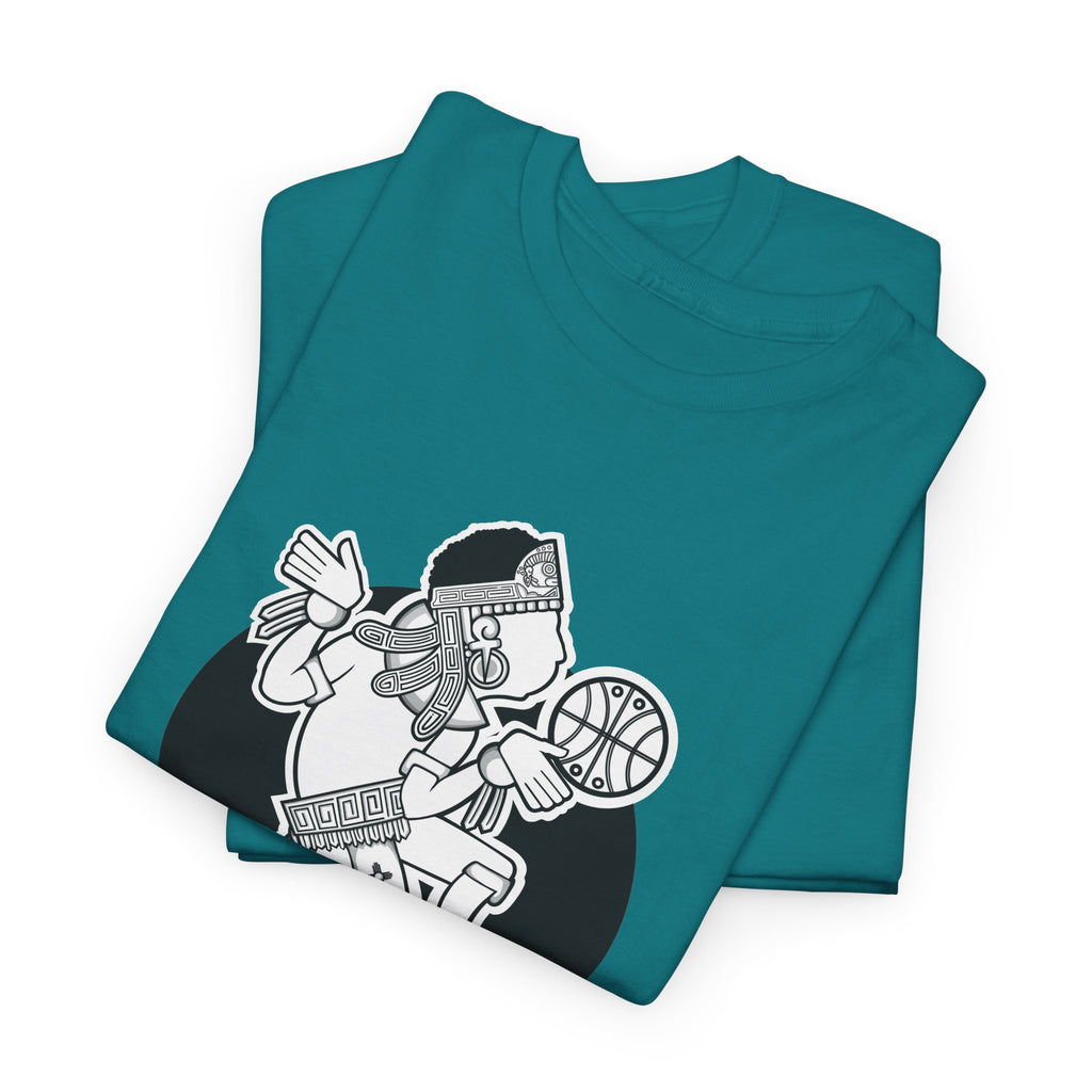 Aztec Hooper (Black & White) – Original Aztec Wear Basketball T-Shirt