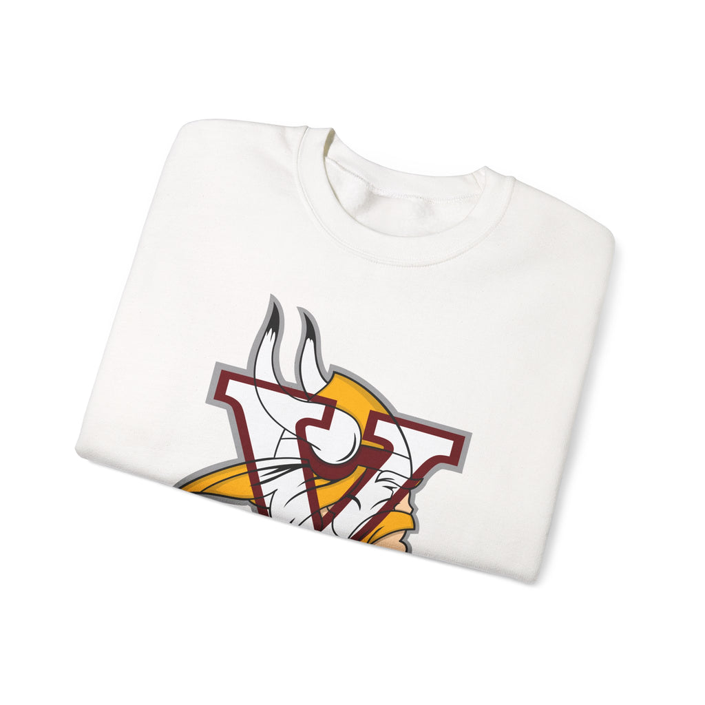 Valley Vikings Classic Logo Spirit Fleece Crewneck Sweatshirt