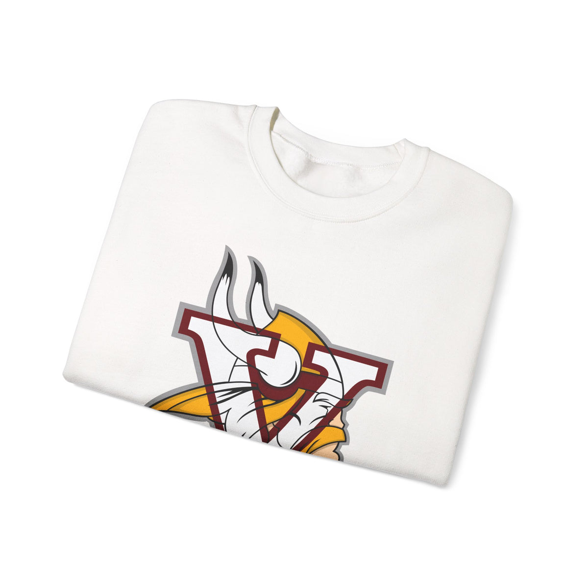 Valley Vikings Classic Logo Spirit Fleece Crewneck Sweatshirt