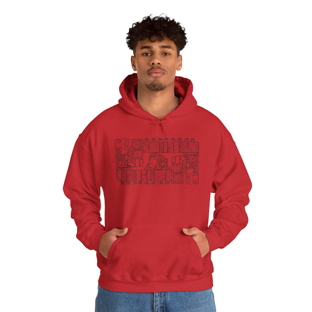 Aztec Wall (Black) – Original Hand-Drawn Aztec Wear Hoodie