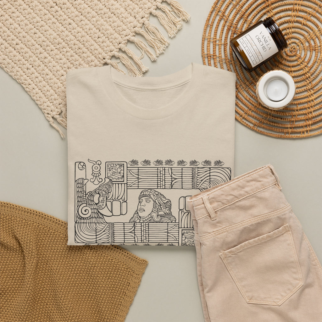 Aztec Wall (Black) – Original Hand-Drawn Aztec Wear T-Shirt