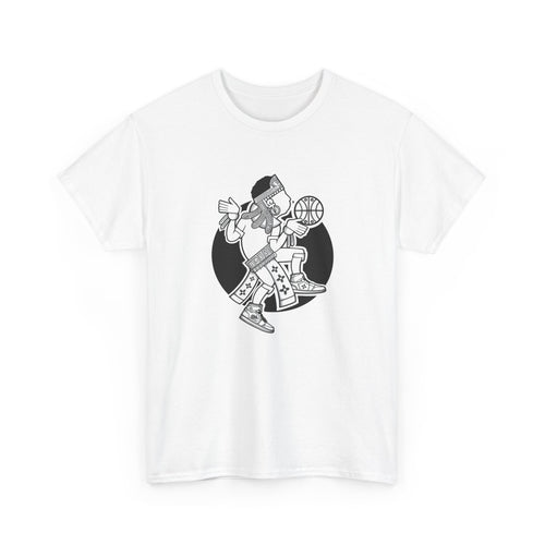 Aztec Hooper (Black & White) – Original Aztec Wear Basketball T-Shirt