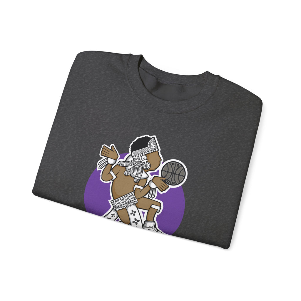 Aztec Hooper (Purple) – Original Aztec Wear Basketball Fleece Crewneck Sweatshirt
