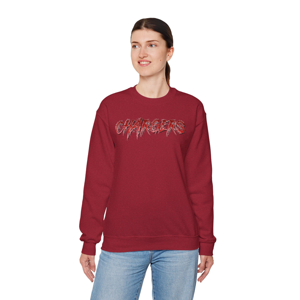 Albuquerque Academy Chargers Unisex Heavy Blend™ Crewneck Sweatshirt