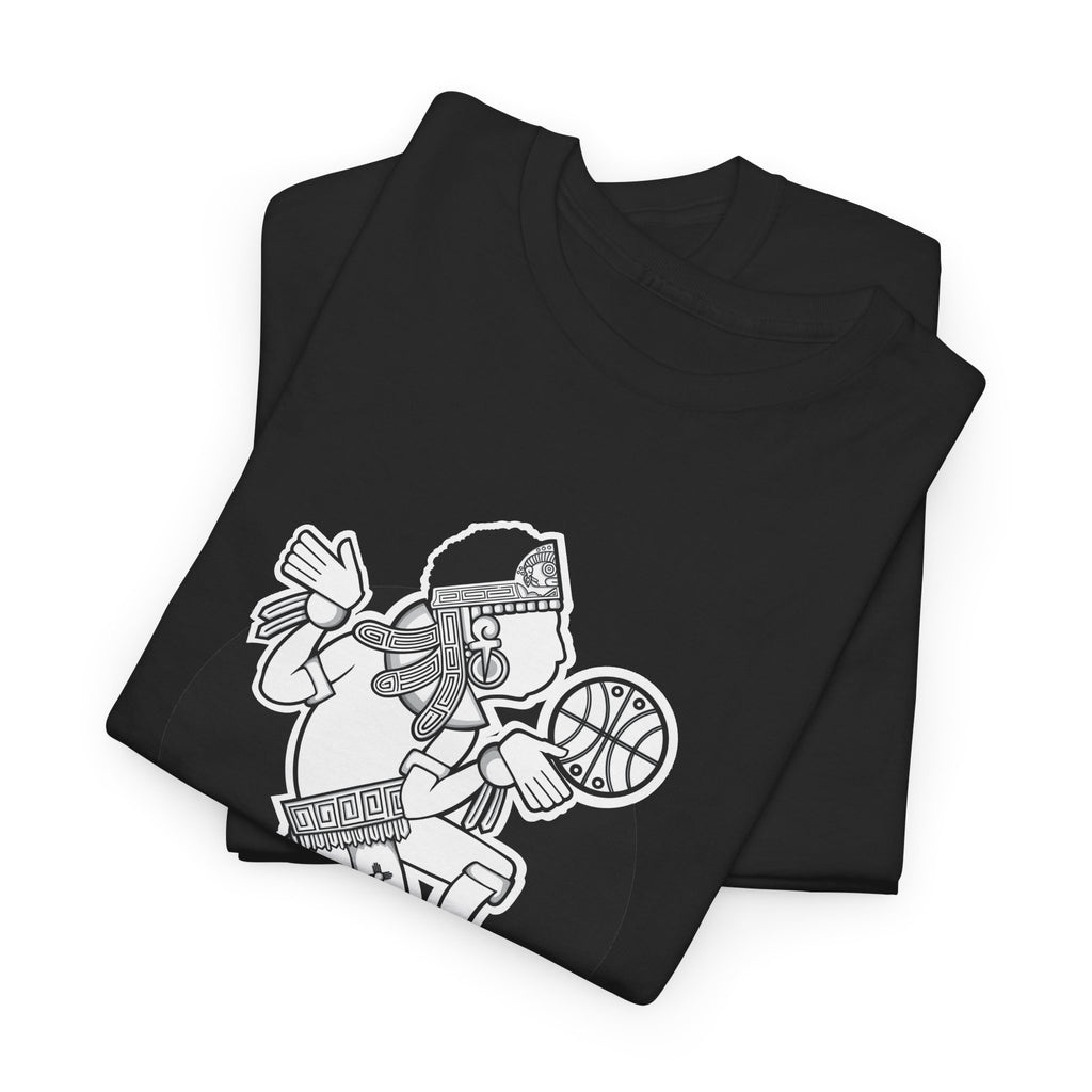 Aztec Hooper (Black & White) – Original Aztec Wear Basketball T-Shirt