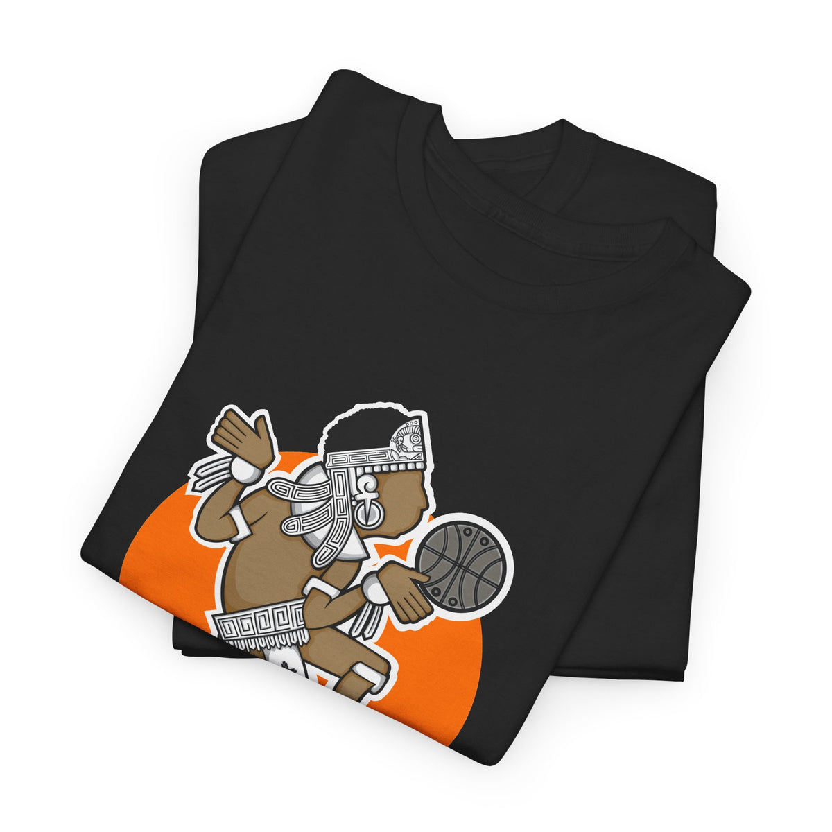 Aztec Hooper (Orange) – Original Aztec Wear Basketball T-Shirt