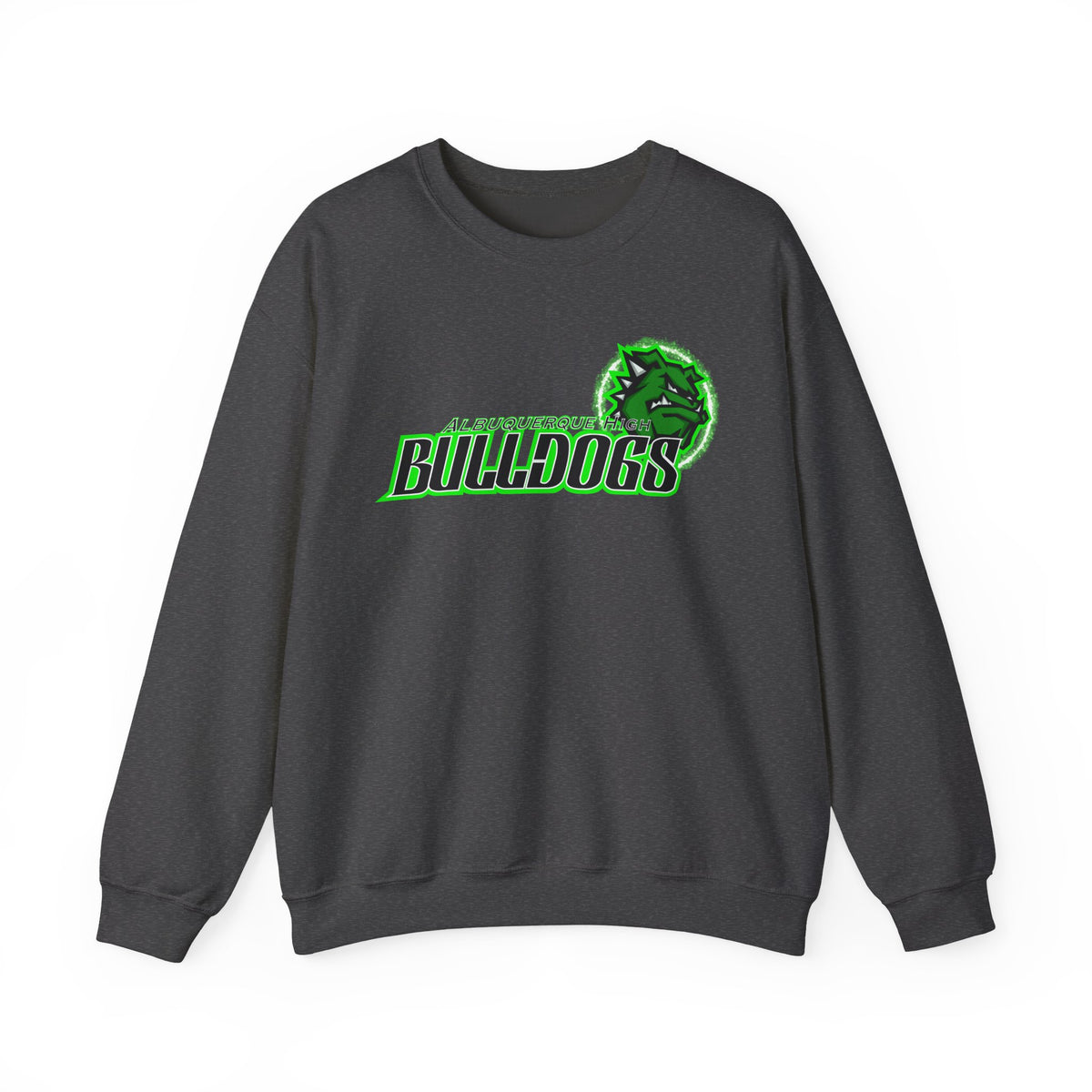 Albuquerque Bulldogs Athletic Mascot Spirit Fleece Crewneck Sweatshirt