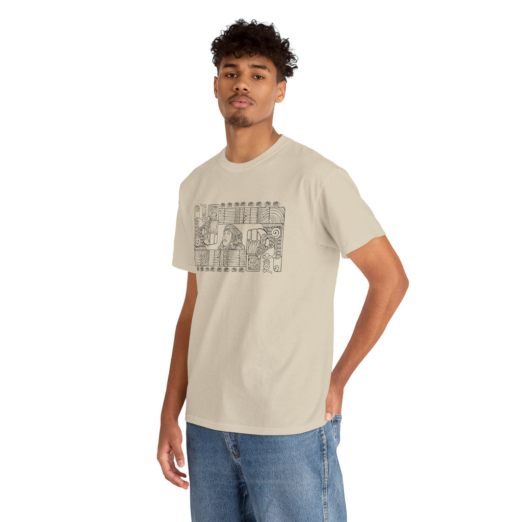 Aztec Wall (Black) – Original Hand-Drawn Aztec Wear T-Shirt