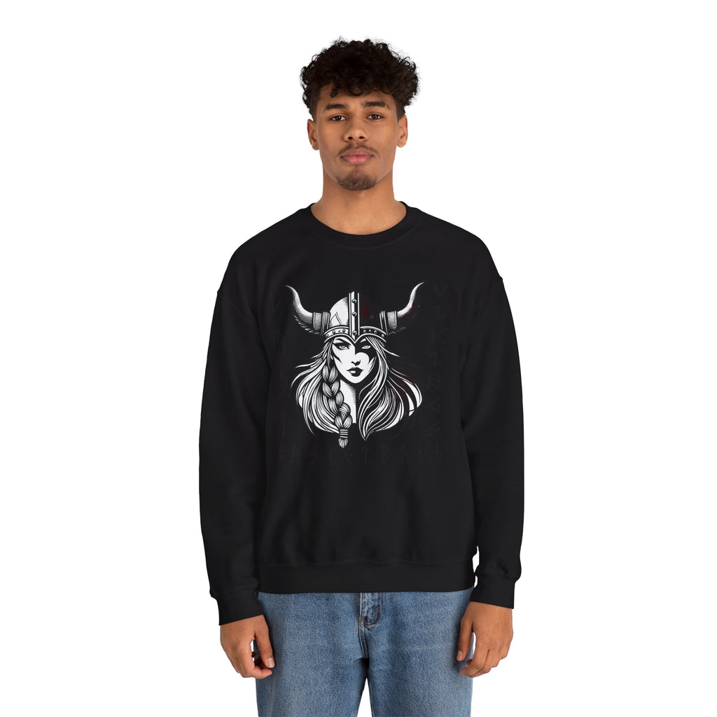 Valley Lady Vikings Basketball Norse Warrior Spirit Fleece Crewneck Sweatshirt