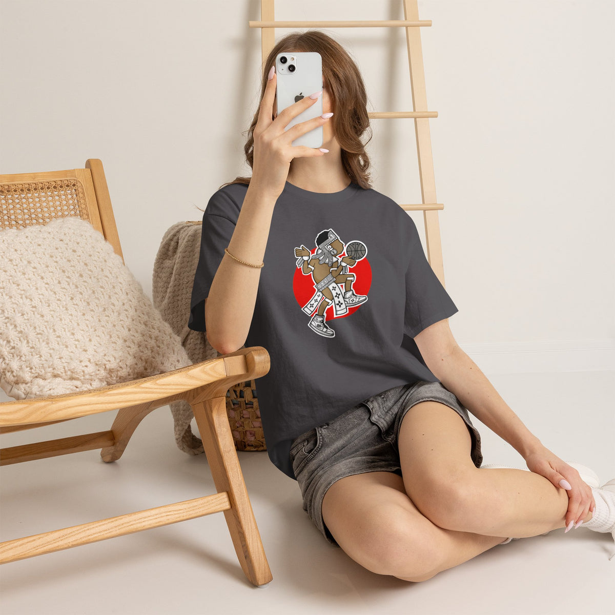 Aztec Hooper (Red) – Original Aztec Wear Basketball Spirit T-Shirt