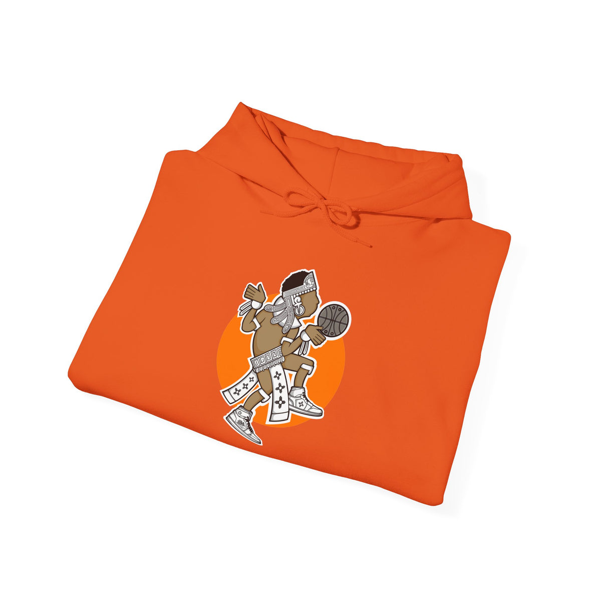 Aztec Hooper (Orange) – Original Aztec Wear Basketball Fleece Hoodie