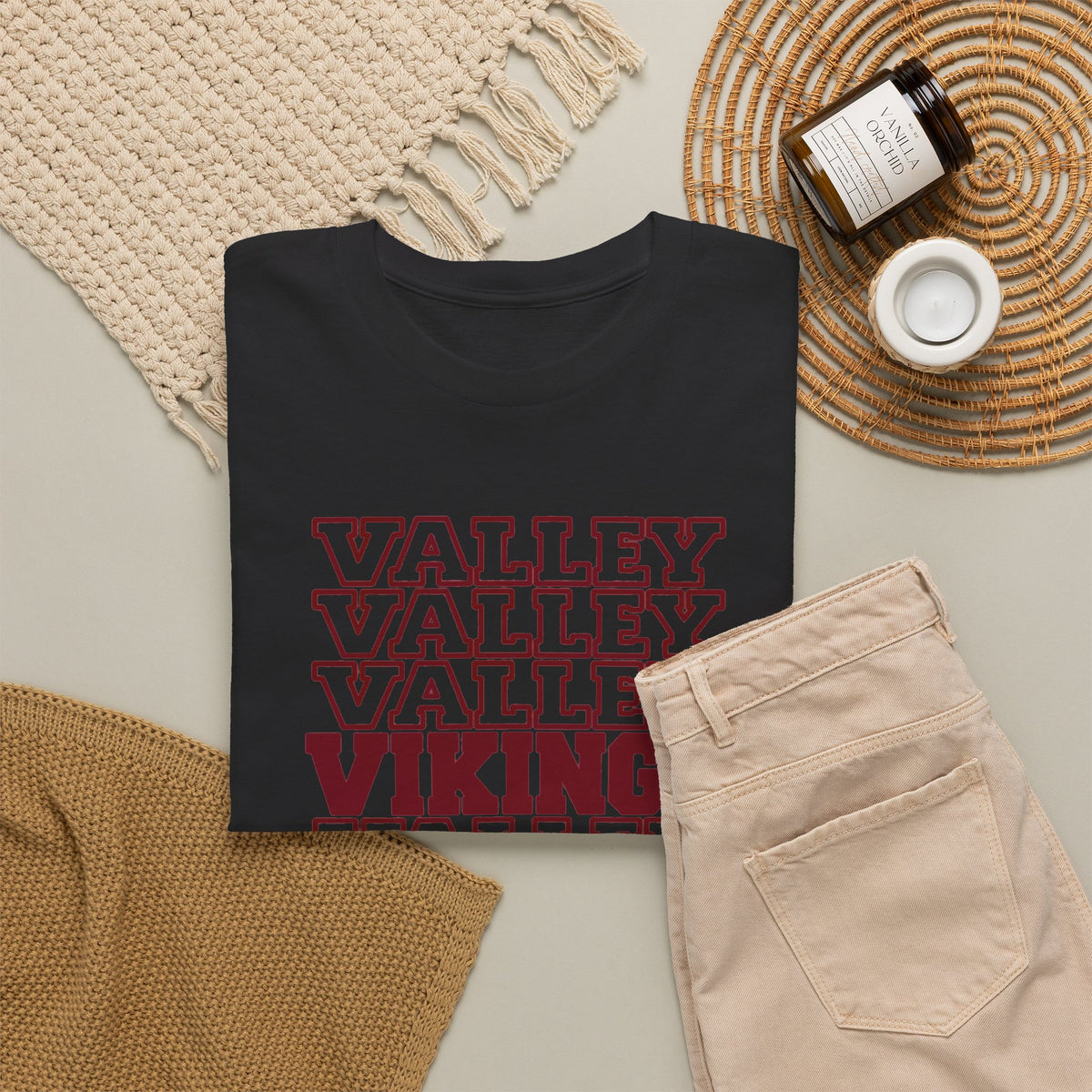 Valley Vikings Repeating Varsity Spirit T-Shirt