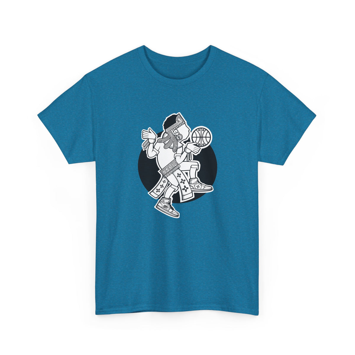 Aztec Hooper (Black & White) – Original Aztec Wear Basketball T-Shirt