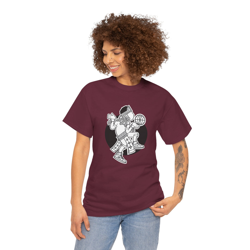 Aztec Hooper (Black & White) – Original Aztec Wear Basketball T-Shirt