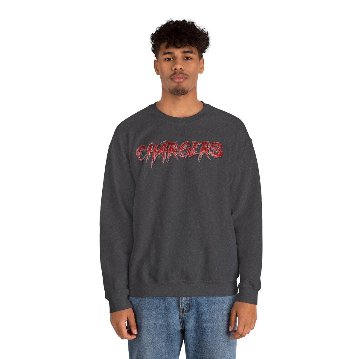 Albuquerque Academy Chargers Unisex Heavy Blend™ Crewneck Sweatshirt