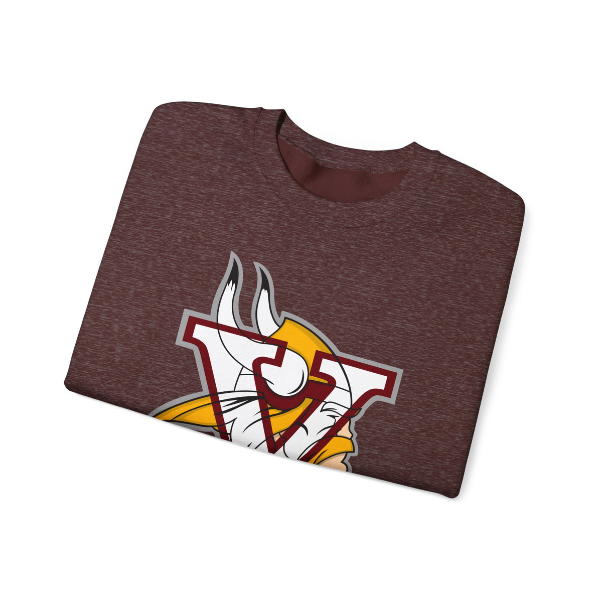 Valley Vikings Classic Logo Spirit Fleece Crewneck Sweatshirt