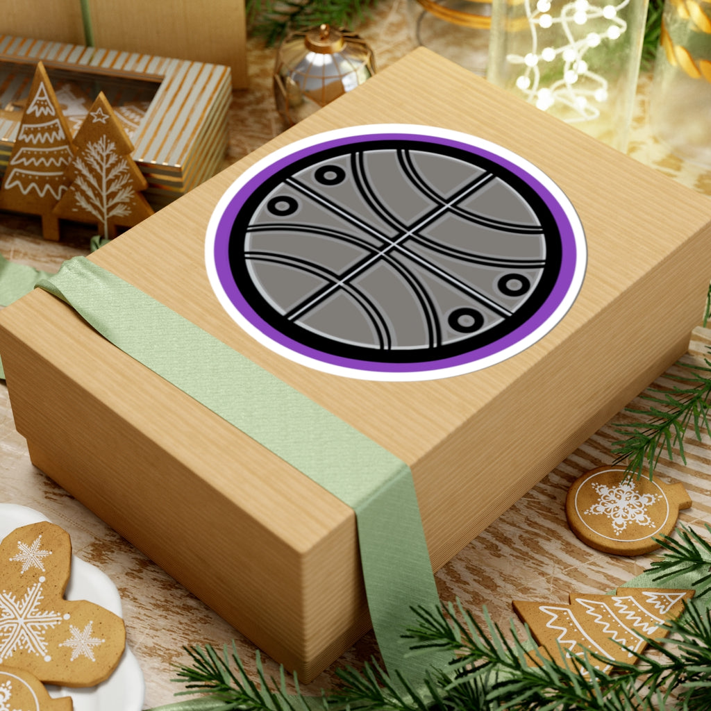 Aztec Basketball (Purple) – Original Aztec Wear Vinyl Kiss-Cut Sticker
