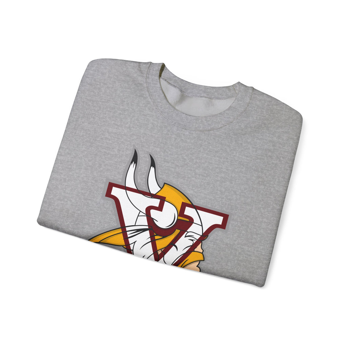 Valley Vikings Classic Logo Spirit Fleece Crewneck Sweatshirt