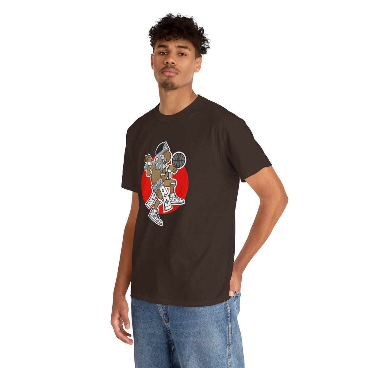 Aztec Hooper (Red) – Original Aztec Wear Basketball Spirit T-Shirt