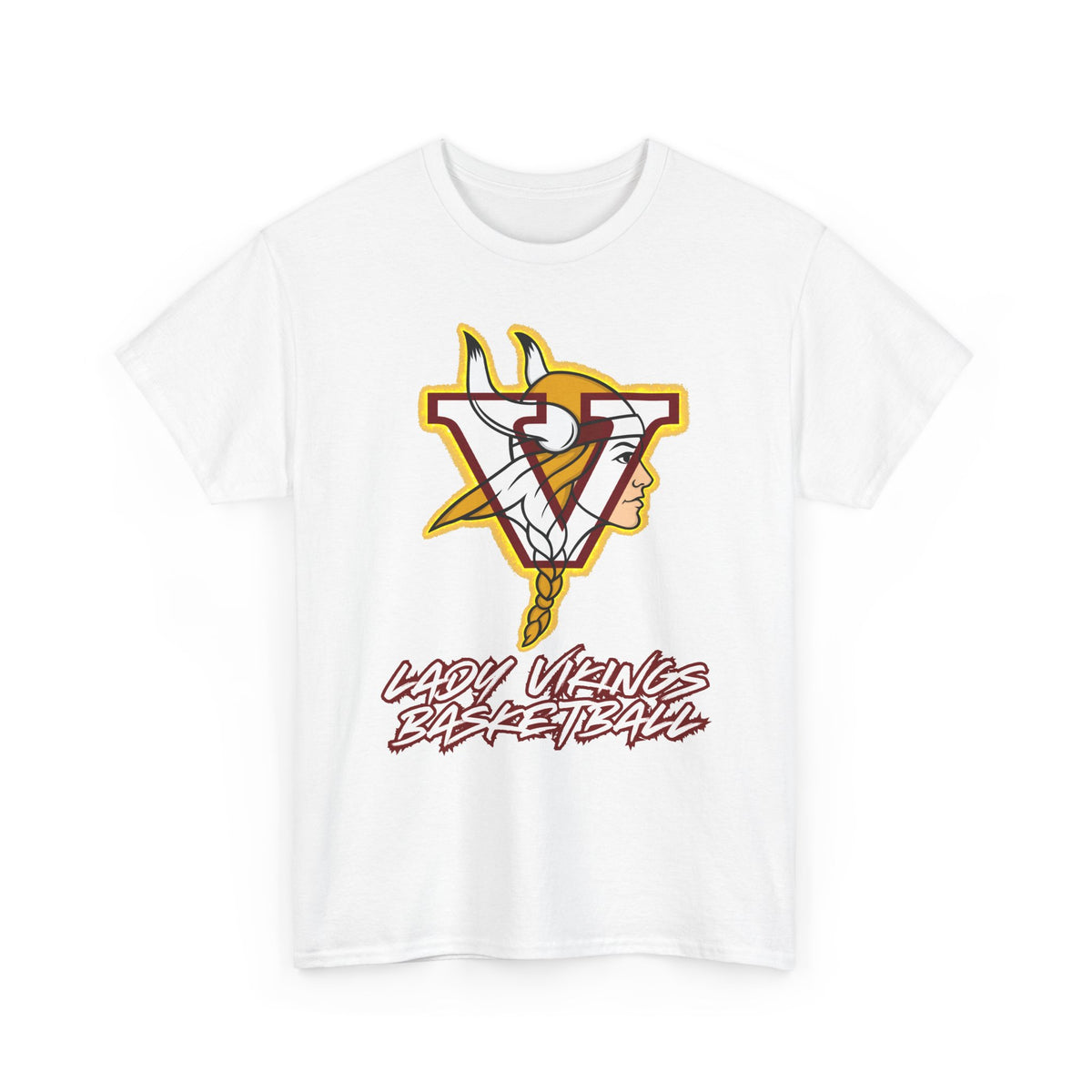 Valley Lady Vikings Basketball Classic Logo Spirit T-Shirt
