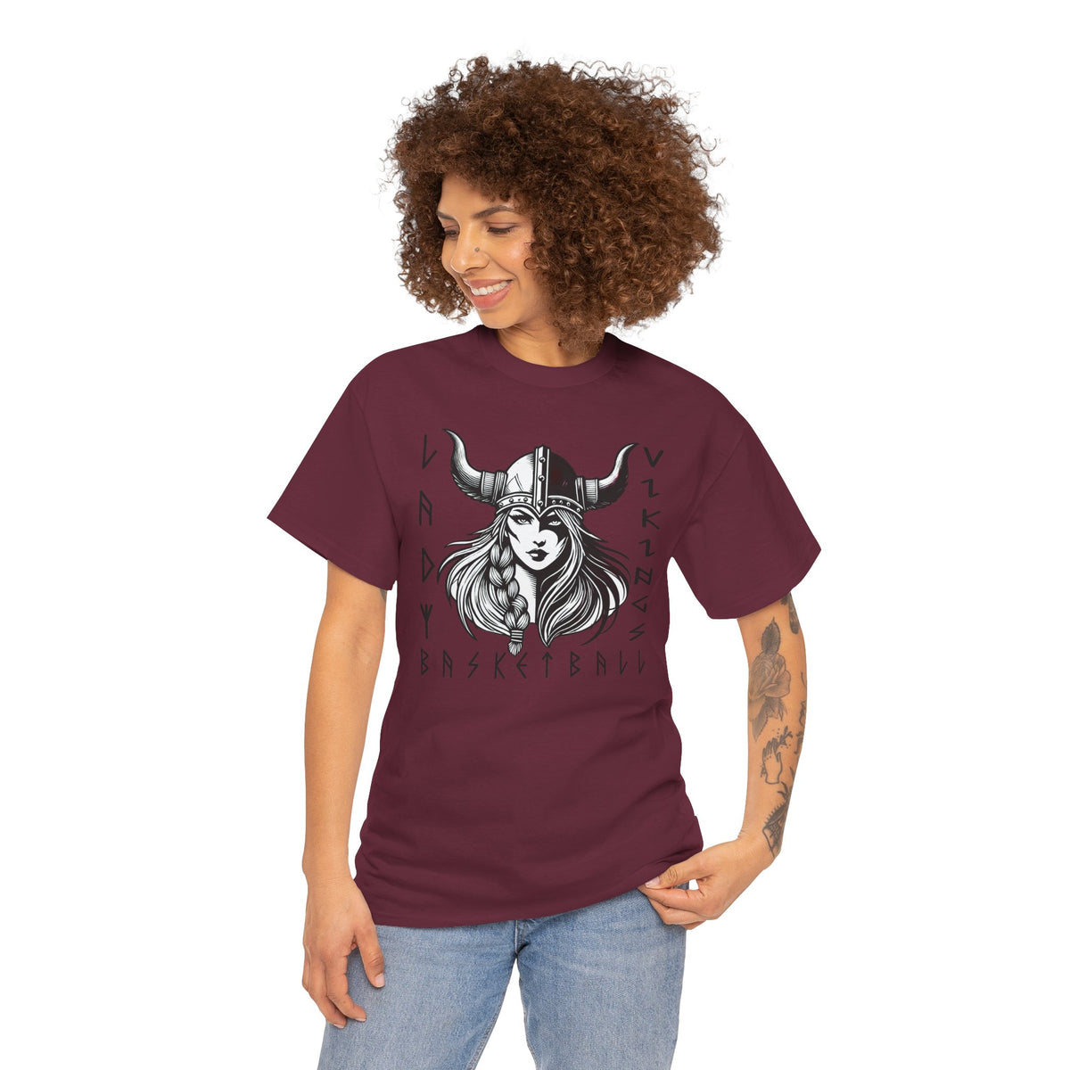 Valley Lady Vikings Basketball Norse Warrior Spirit T-Shirt