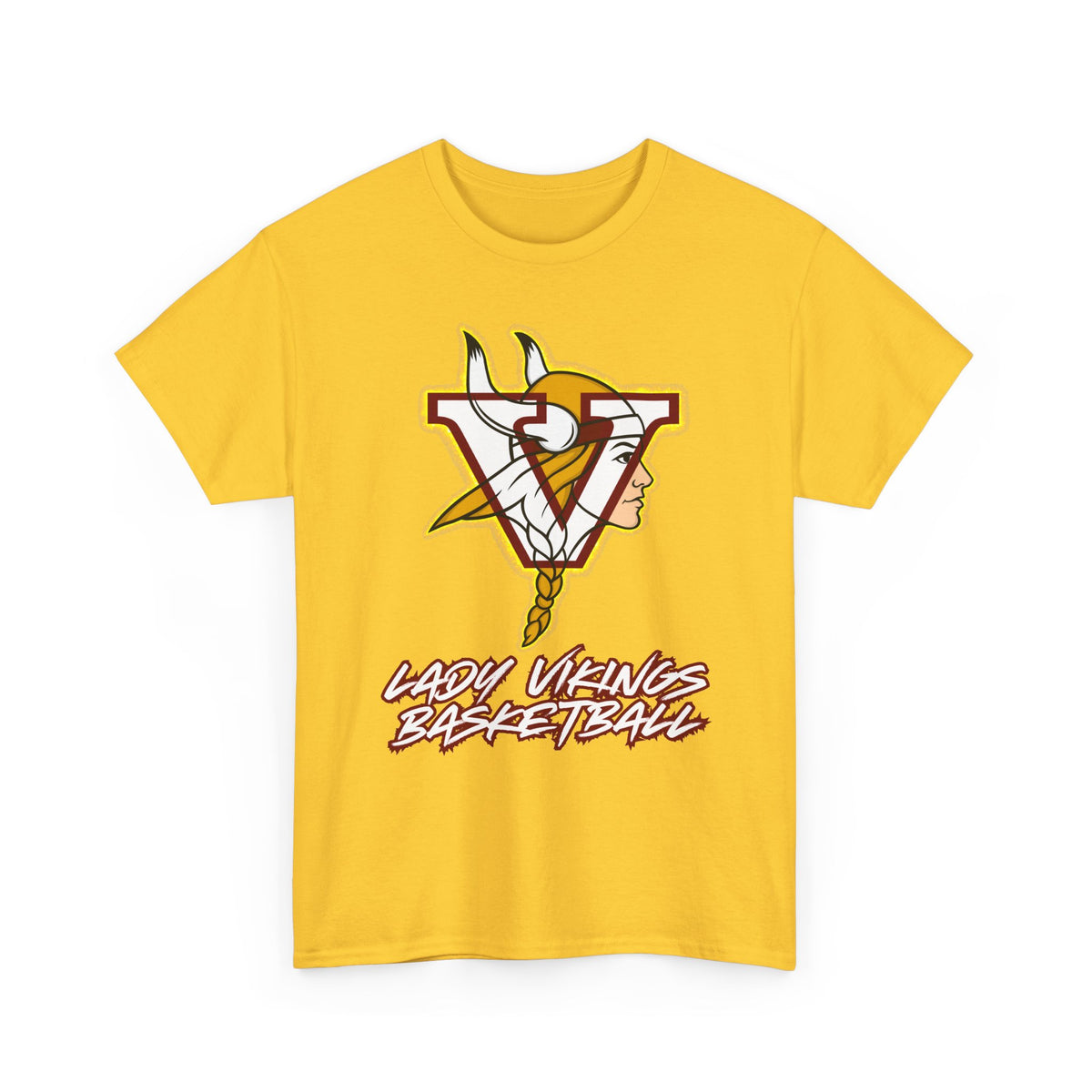 Valley Lady Vikings Basketball Classic Logo Spirit T-Shirt