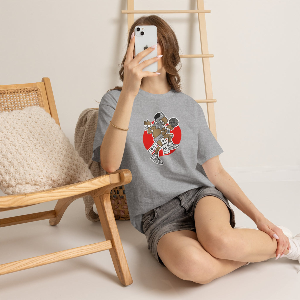 Aztec Hooper (Red) – Original Aztec Wear Basketball Spirit T-Shirt
