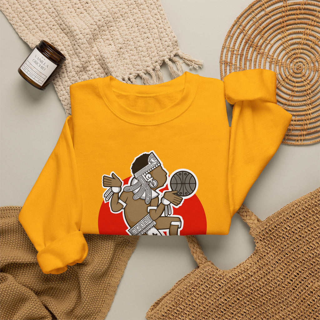 Aztec Hooper (Red) – Original Aztec Wear Basketball Fleece Crewneck Sweatshirt