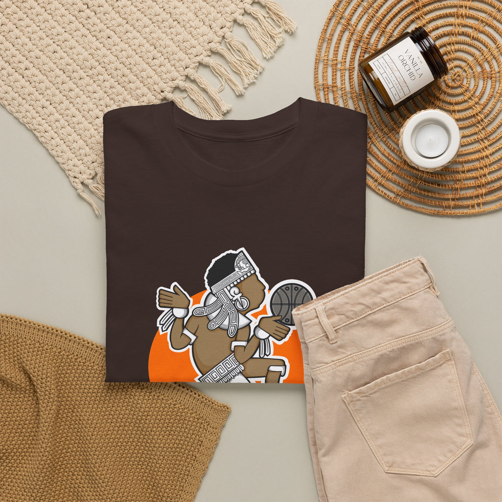 Aztec Hooper (Orange) – Original Aztec Wear Basketball T-Shirt