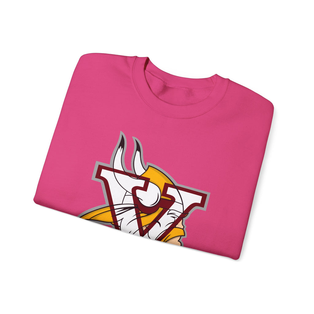 Valley Vikings Classic Logo Spirit Fleece Crewneck Sweatshirt