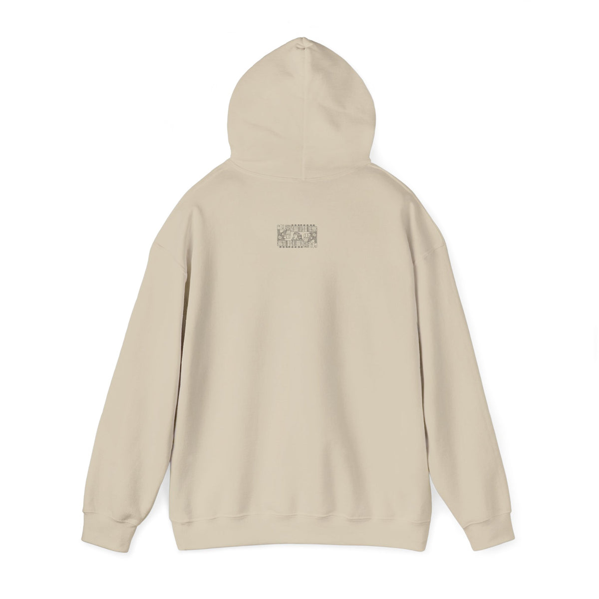Aztec Wall (Black) – Original Hand-Drawn Aztec Wear Hoodie