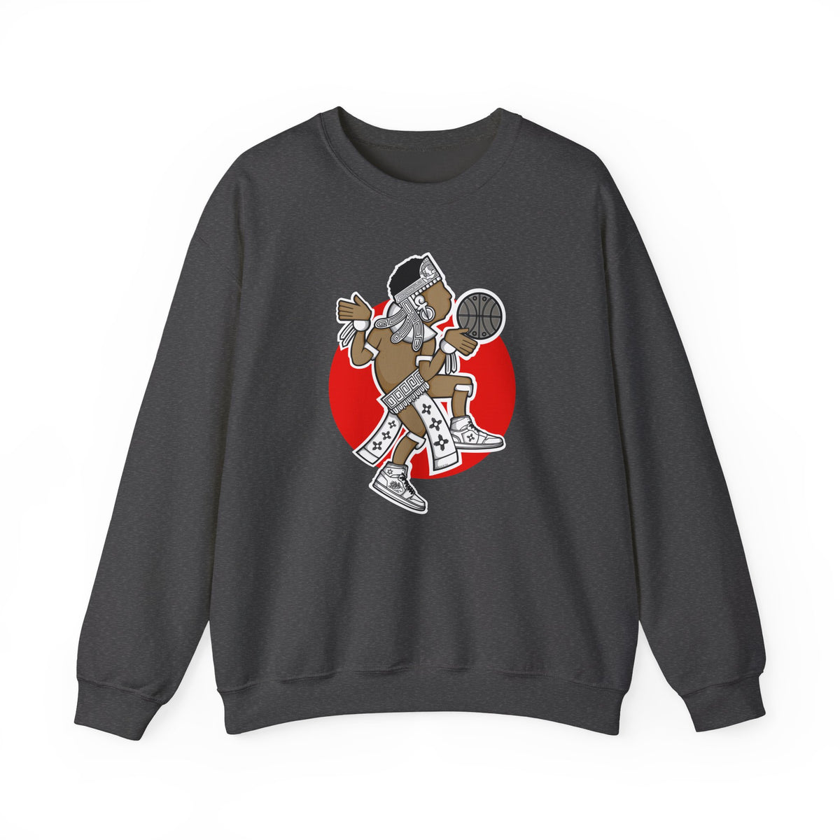 Aztec Hooper (Red) – Original Aztec Wear Basketball Fleece Crewneck Sweatshirt