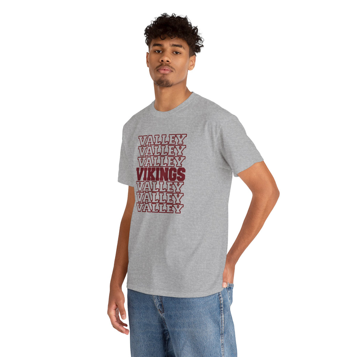 Valley Vikings Repeating Varsity Spirit T-Shirt