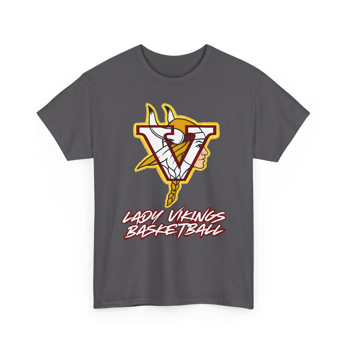Valley Lady Vikings Basketball Classic Logo Spirit T-Shirt