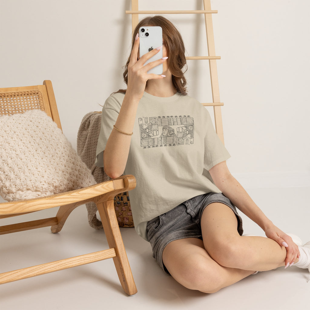 Aztec Wall (Black) – Original Hand-Drawn Aztec Wear T-Shirt