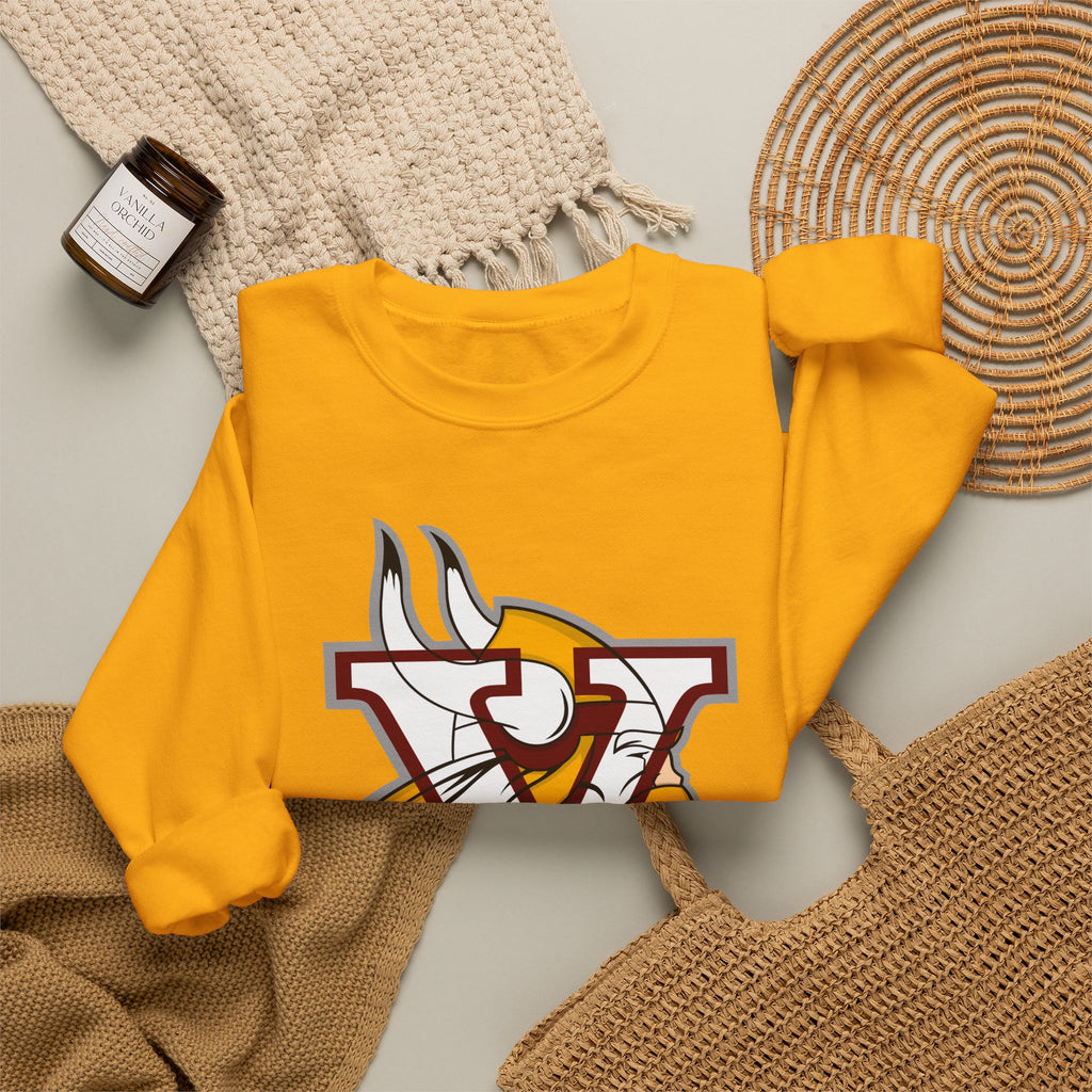 Valley Vikings Classic Logo Spirit Fleece Crewneck Sweatshirt