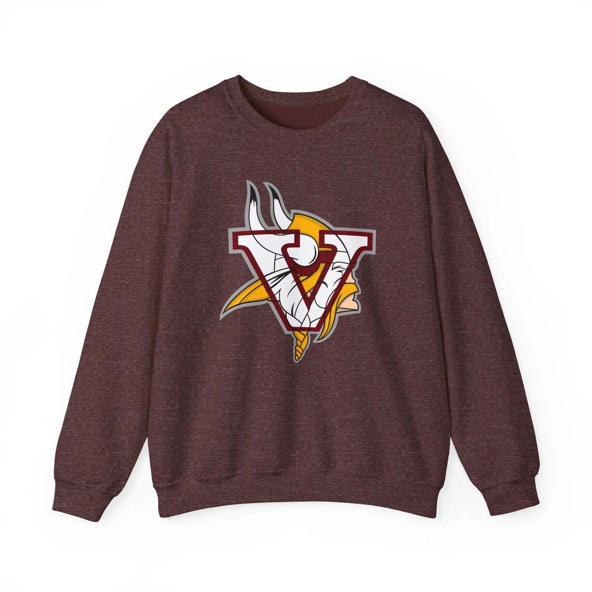 Valley Vikings Classic Logo Spirit Fleece Crewneck Sweatshirt