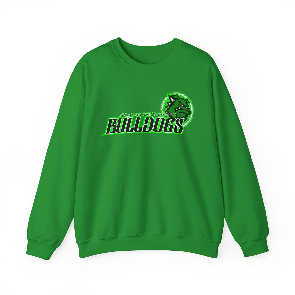 Albuquerque Bulldogs Athletic Mascot Spirit Fleece Crewneck Sweatshirt