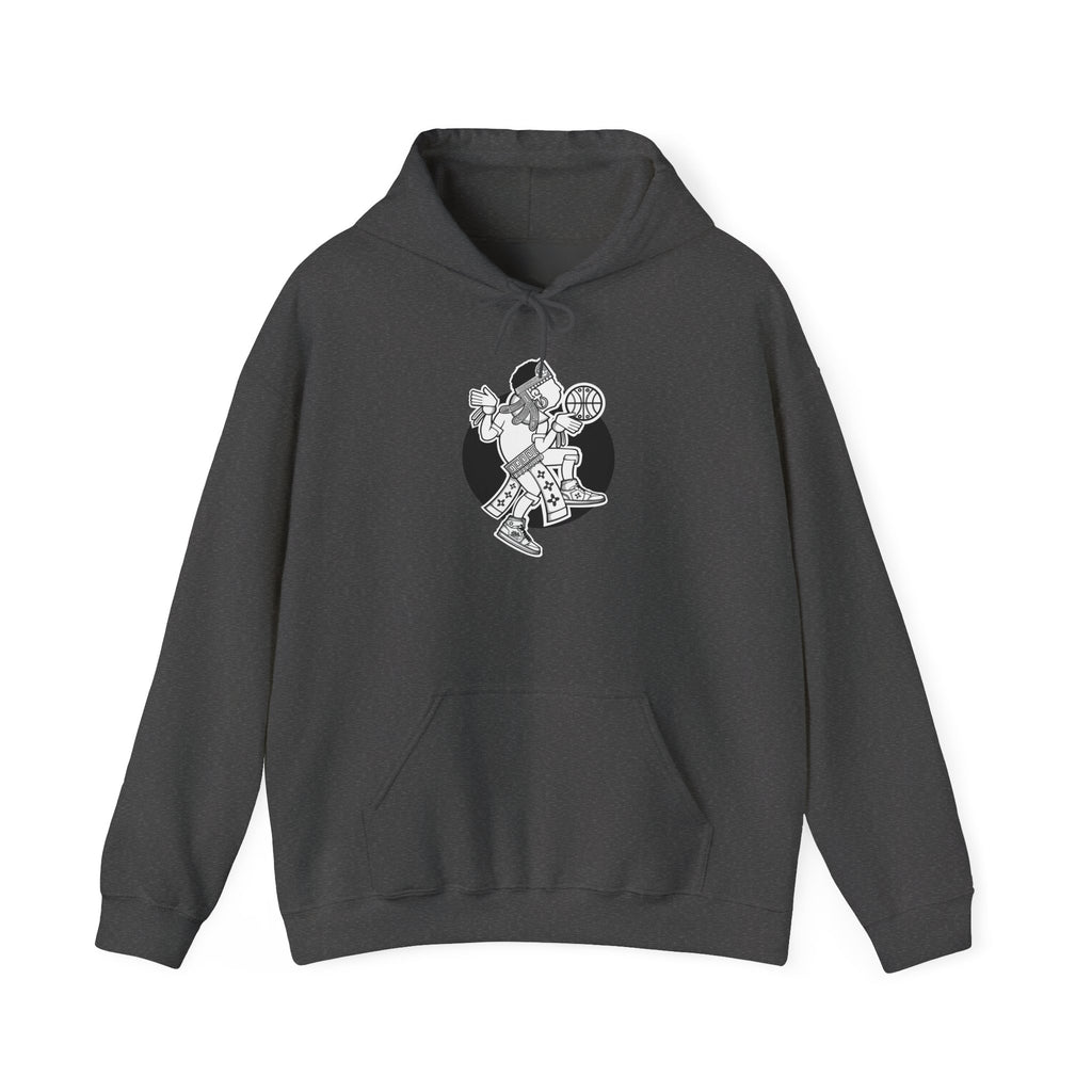 Aztec Hooper (Black & White) – Original Aztec Wear Basketball Fleece Hoodie