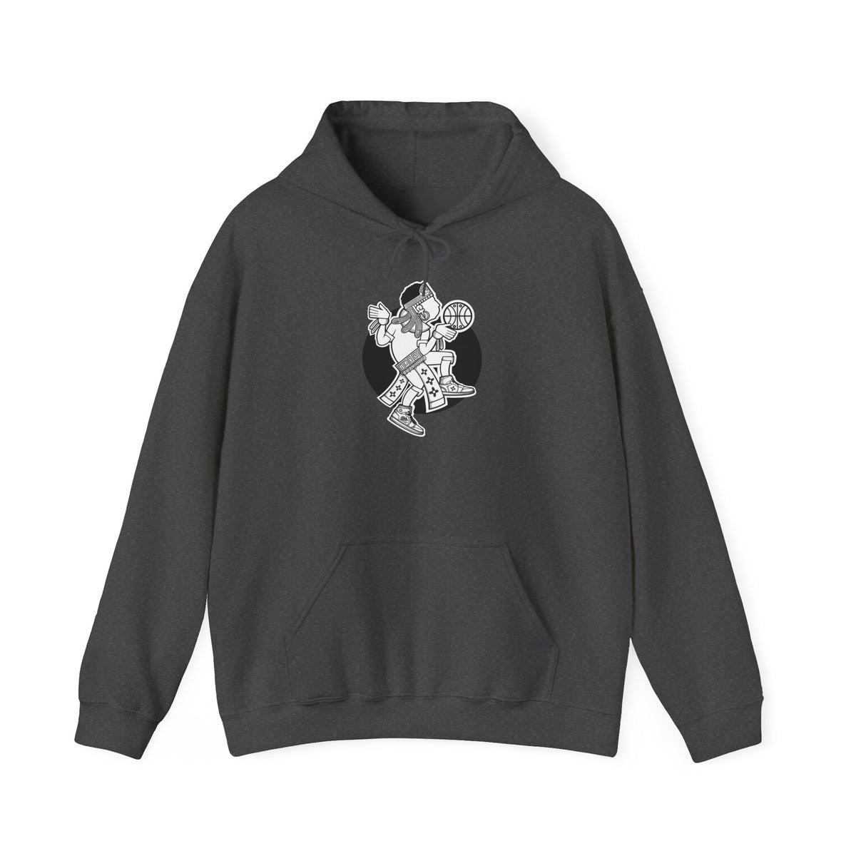 Aztec Hooper (Black & White) – Original Aztec Wear Basketball Fleece Hoodie