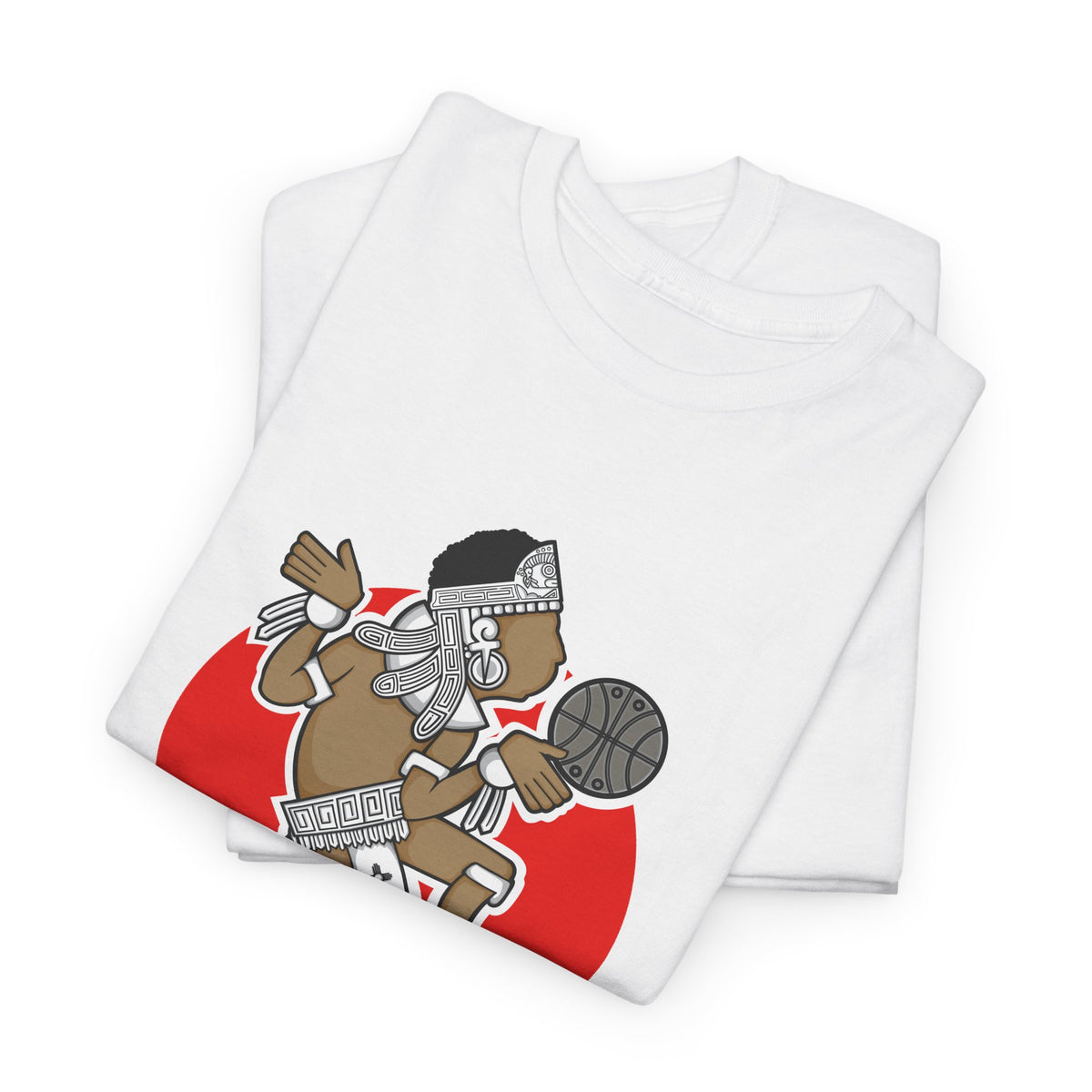 Aztec Hooper (Red) – Original Aztec Wear Basketball Spirit T-Shirt
