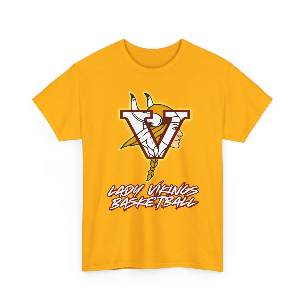 Valley Lady Vikings Basketball Classic Logo Spirit T-Shirt