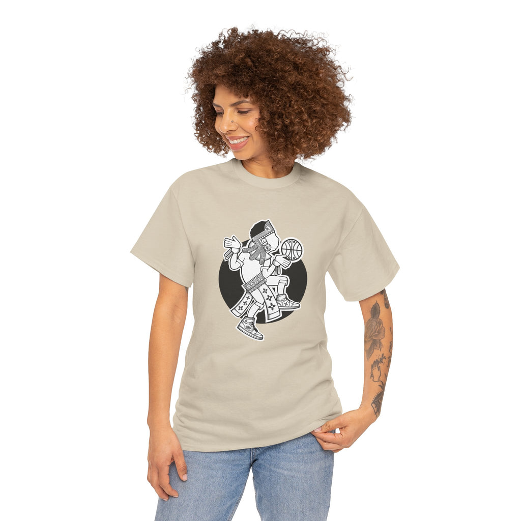 Aztec Hooper (Black & White) – Original Aztec Wear Basketball T-Shirt