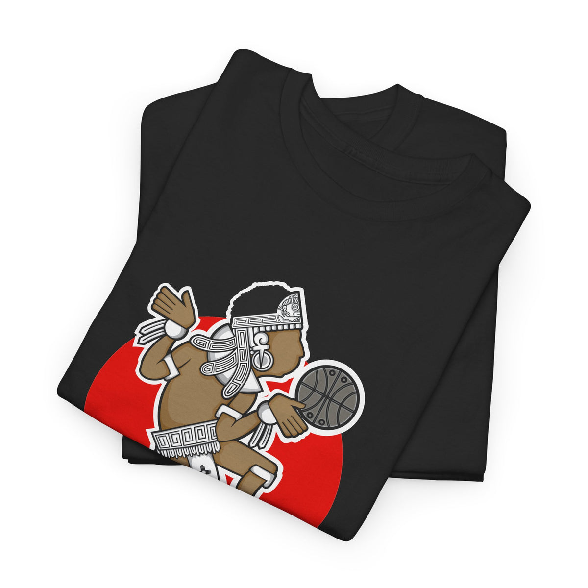 Aztec Hooper (Red) – Original Aztec Wear Basketball Spirit T-Shirt
