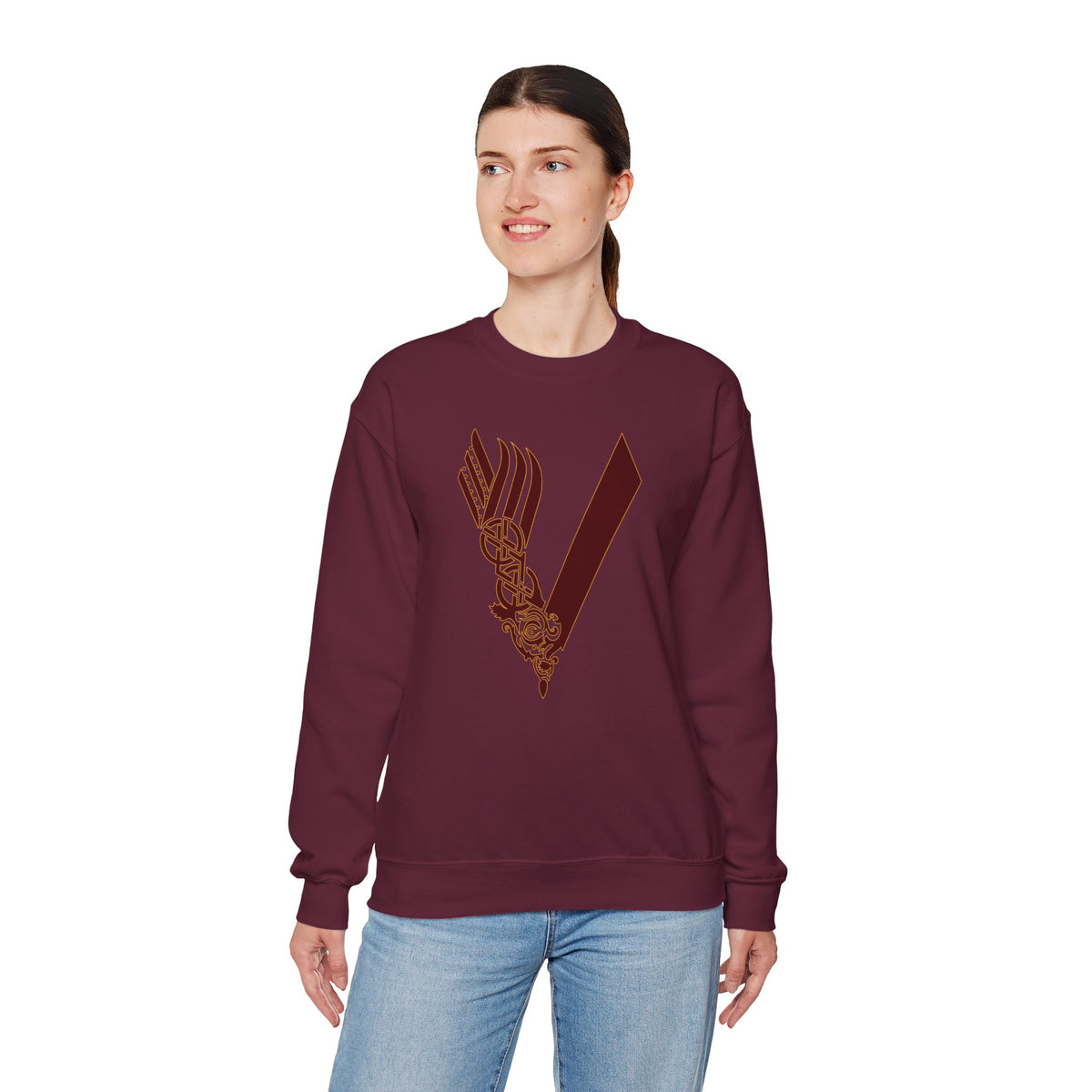Valley Vikings Norse-Inspired Spirit Fleece Crewneck Sweatshirt