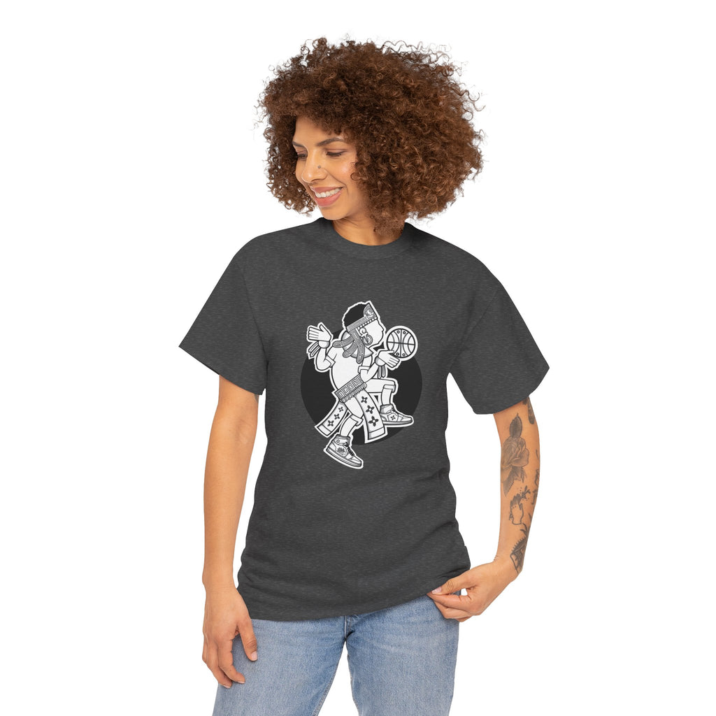 Aztec Hooper (Black & White) – Original Aztec Wear Basketball T-Shirt