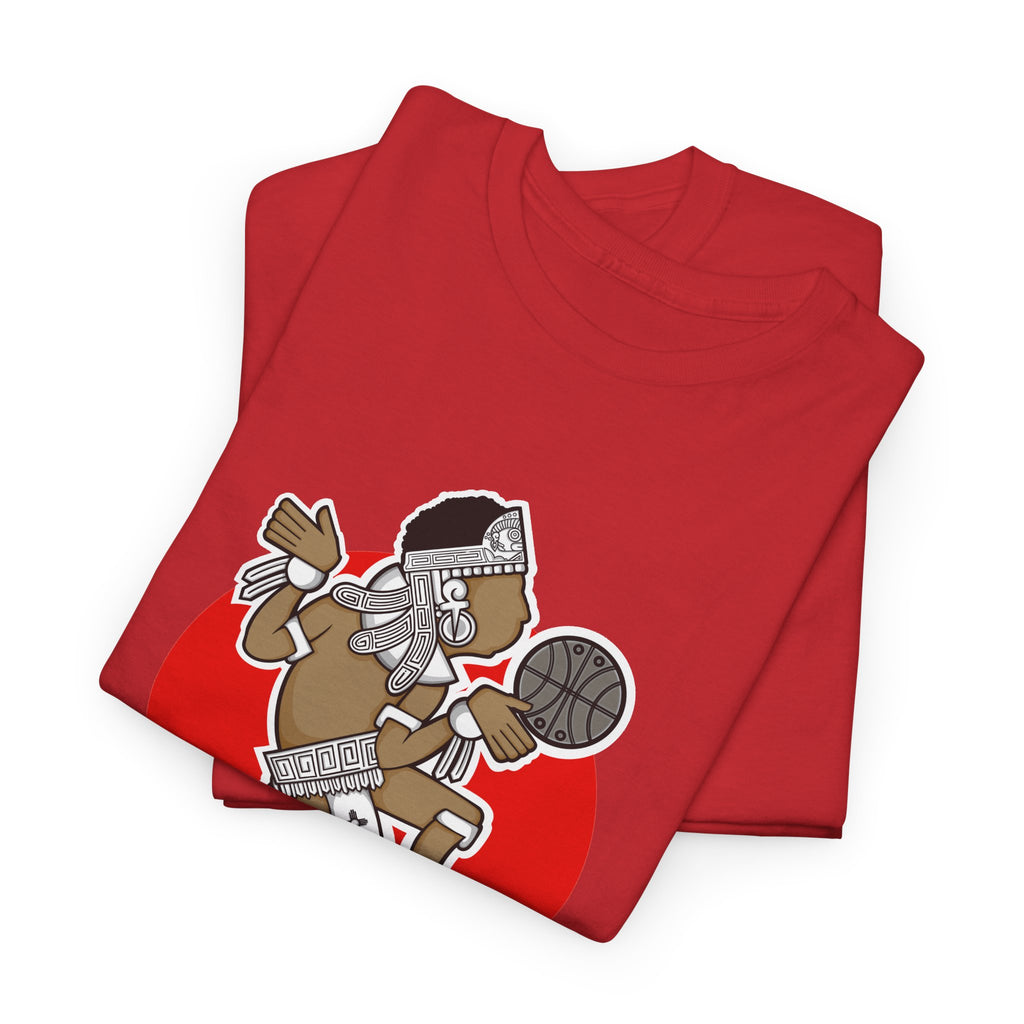 Aztec Hooper (Red) – Original Aztec Wear Basketball Spirit T-Shirt